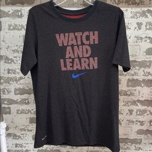Nike WATCH AND LEARN Dri Fit Shirt Size XL